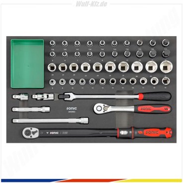 Sonic gefüllter Werkstattwagen NEXT S9 MOTORCYCLE / 325-​tlg.